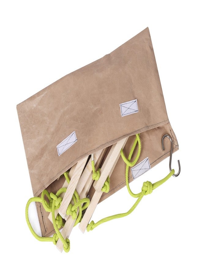 BOFFLE Rope Climbing Ladder Indoor/Outdoor for Kids - Ninja Obstacle, 4 to 10 Years (Green) - Image 5